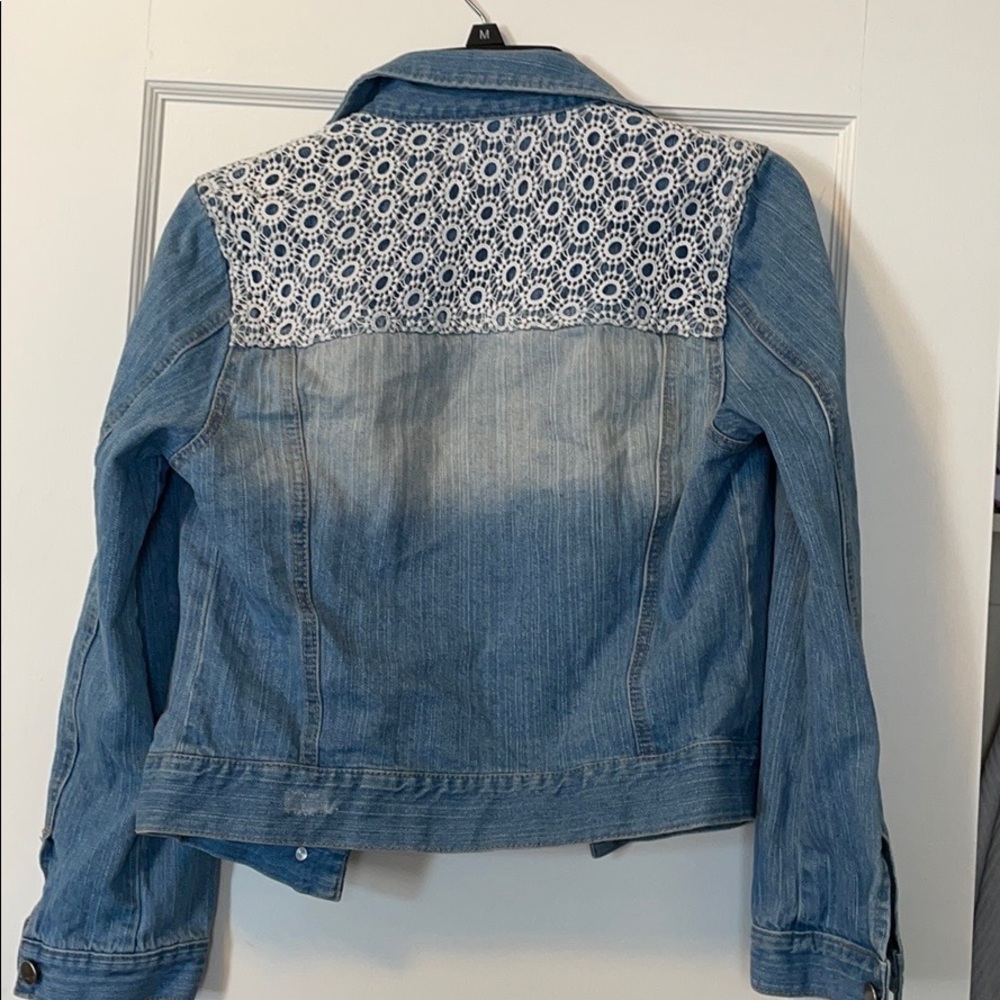 Jean laced jacket